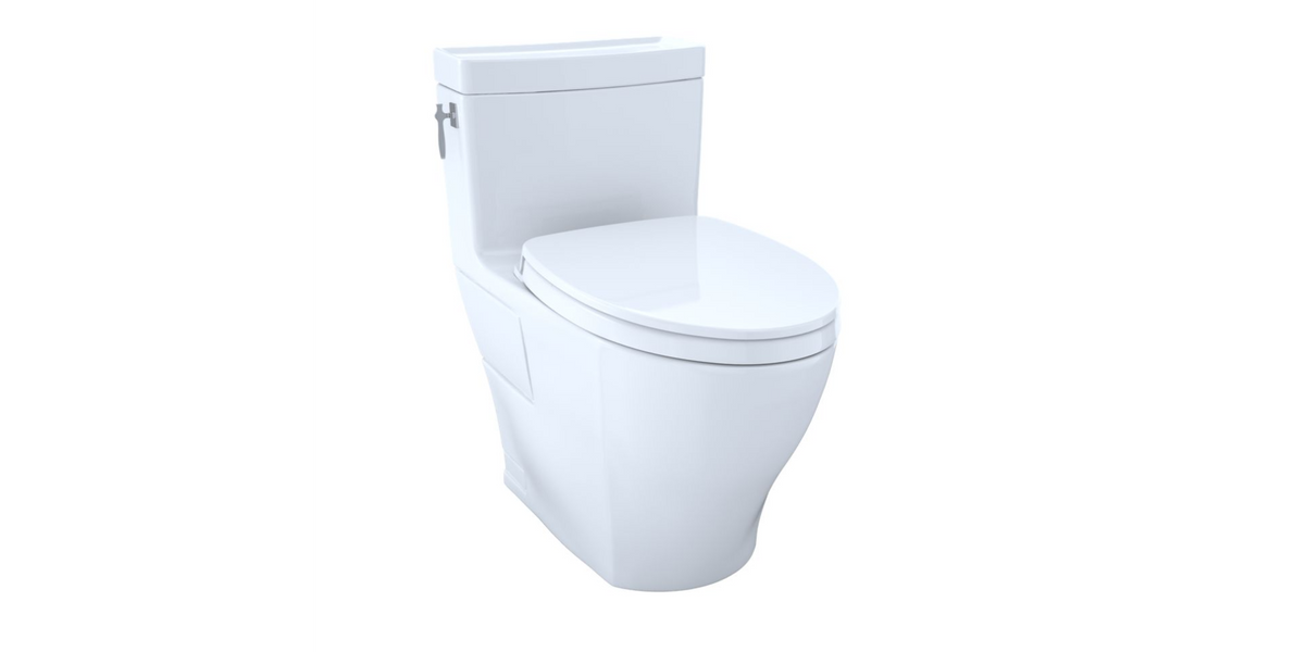 Toto Aimes One-Piece Toilet, 1.28 Gpf, Elongated Bowl - Washlet+ Connection - Universal Height