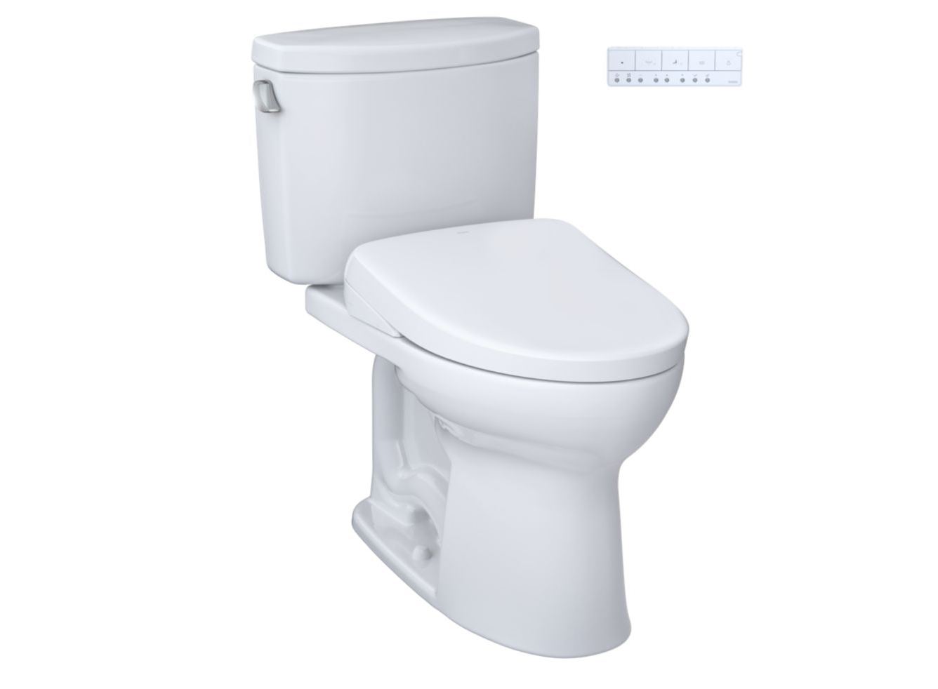 Toto Drake® II - Washlet®+ S7 Two-Piece Toilet - 1.28 Gpf - Universal Height