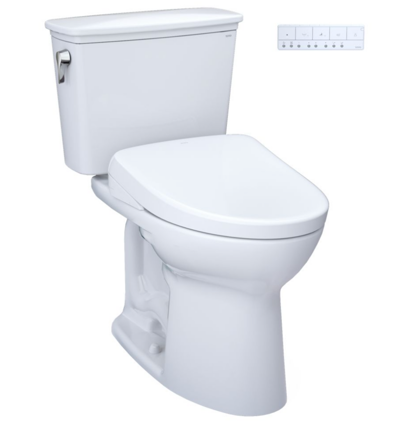 Toto Drake Transitional - Washlet®+ S7/S7A - Two-Piece Toilet - 1.28 GpF  - Universal Height