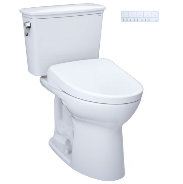 Toto Drake Transitional - Washlet®+ S7/S7A - Two-Piece Toilet - 1.28 GpF  - Universal Height