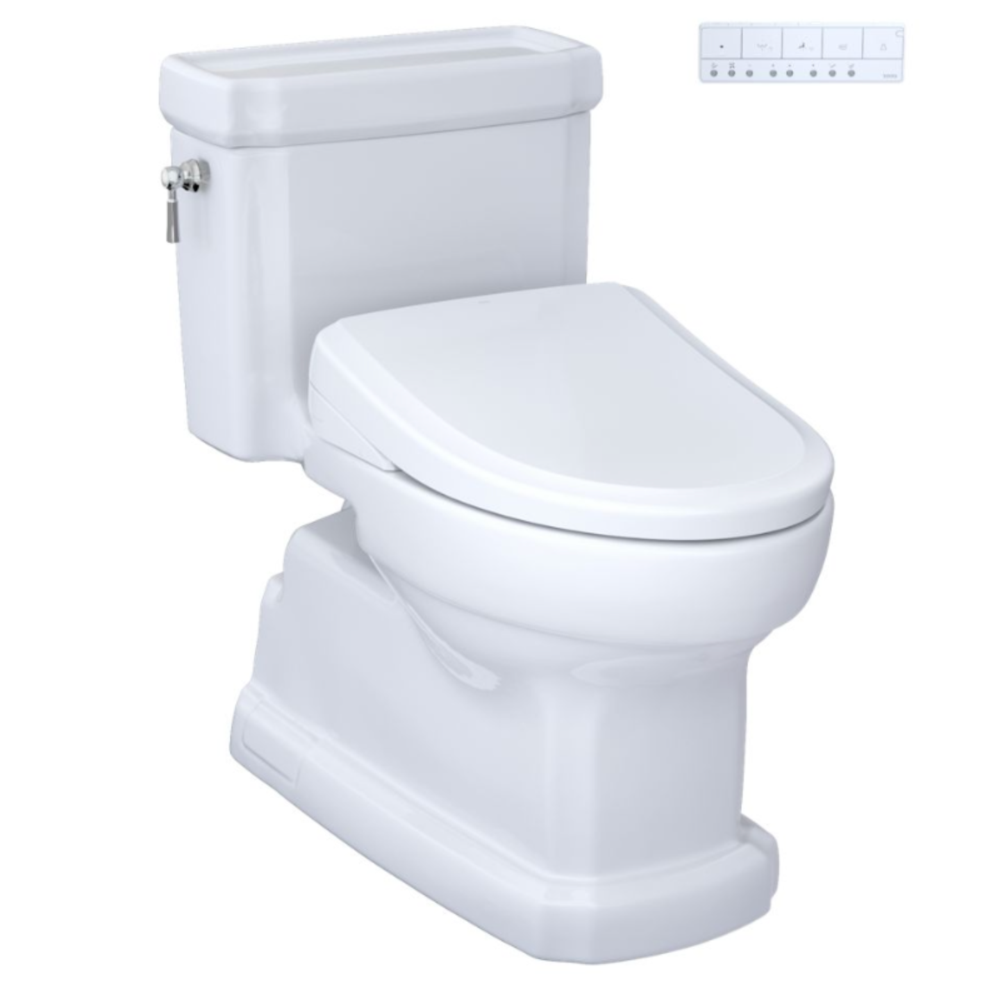 Toto Guinevere - Washlet®+ S7 - One-Piece Toilet - 1.28 GpF  - Universal Height