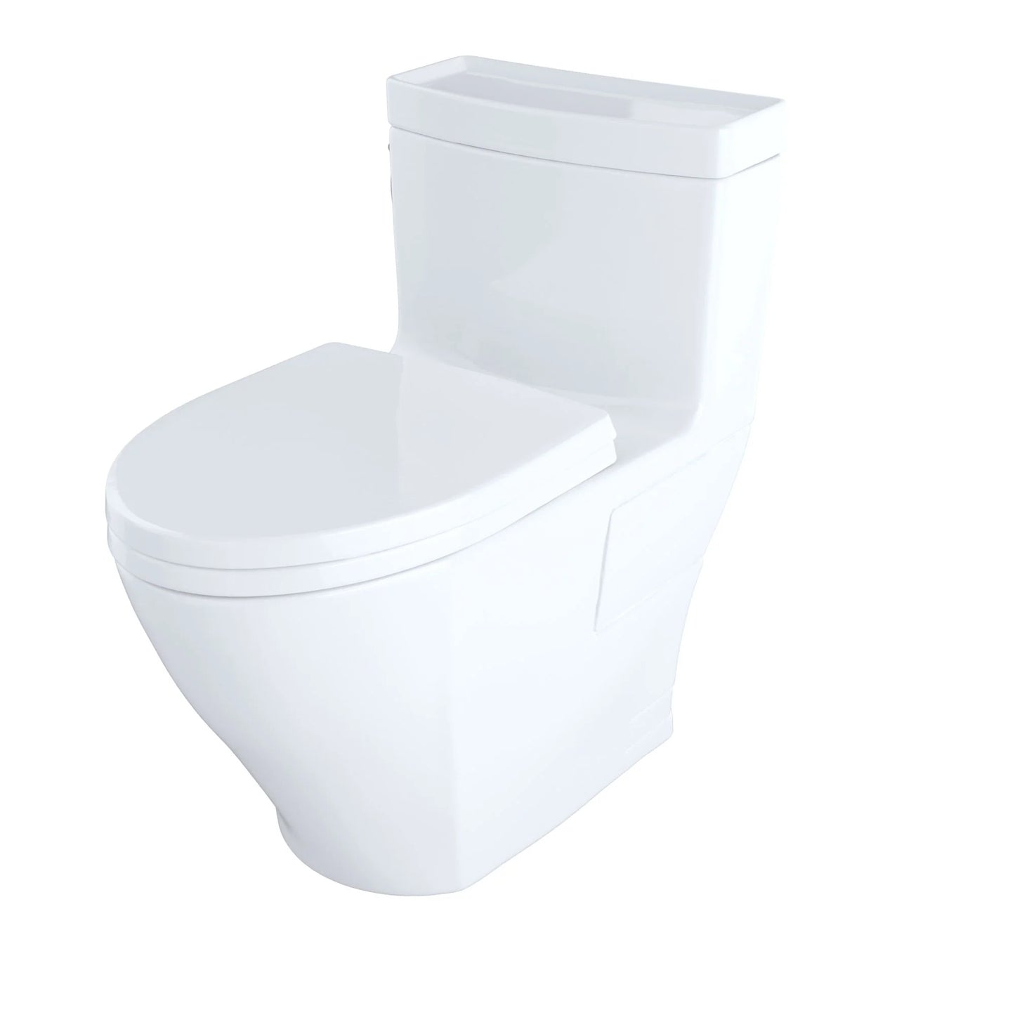 TOTO Aimes One-Piece Elongated 1.28 Gpf Skirted Toilet - Cotton White - Washlet+ Ready