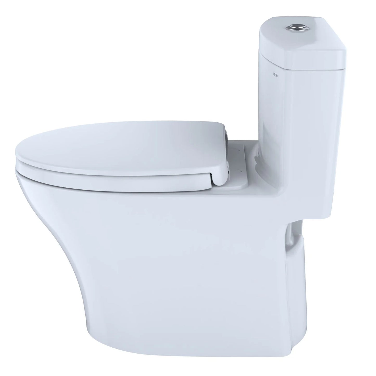 TOTO Aquia IV One-Piece Elongated 1.28 & .9 Gpf Skirted Toilet - Cotton White - Washlet+ Ready