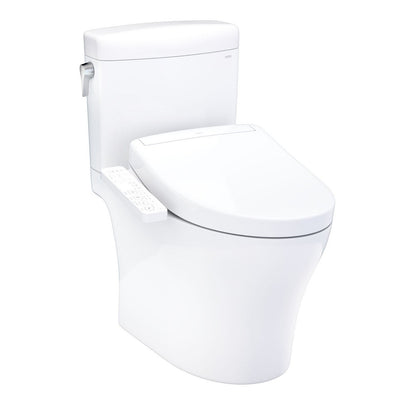 TOTO Aquia IV Cube Washlet+ S2 Two-Piece 1.28 & .9 Gpf
