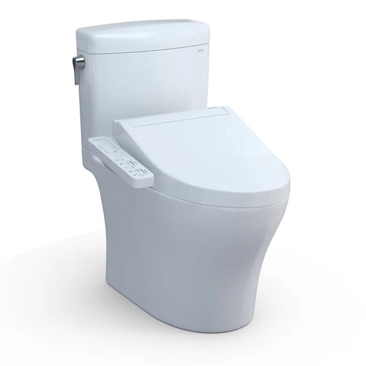 TOTO Aquia IV Cube Washlet+ C2 Two-Piece 1.28 & .9 Gpf