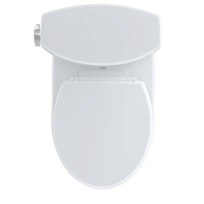 TOTO Drake II Two-Piece Elongated 1.28 Gpf Toilet - Cotton White - Washlet+ Ready
