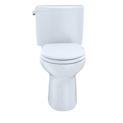 TOTO Drake II Two-Piece Elongated 1.28 Gpf Toilet - Cotton White - Washlet+ Ready