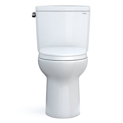 TOTO Drake Two-Piece Elongated 1.28 Gpf Toilet - Cotton White - Washlet+ Ready