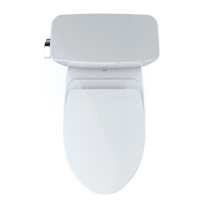 TOTO Drake Two-Piece Elongated 1.28 Gpf Toilet - Cotton White - Washlet+ Ready