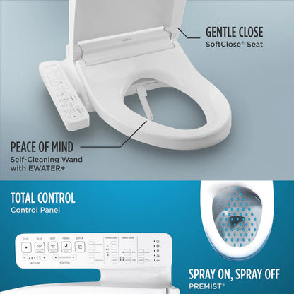 TOTO MW6423074CEFG#01 Washlet+ Nexus One-Piece 1.28 GPF Toilet and Washlet C2 Bidet Seat