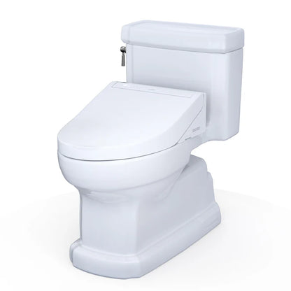 TOTO MW9743084CEFG#01 WASHLET+ Guinevere 1.28 GPF Toilet with C5 Bidet Seat - Cotton White
