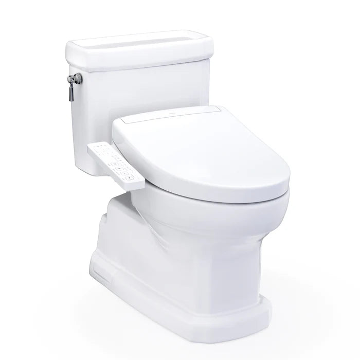 TOTO MW9743346CEFG#01 WASHLET+ Guinevere 1.28 GPF Toilet with S2 Bidet Seat - Cotton White