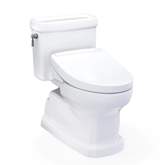 TOTO MW9743446CEFG#01 WASHLET+ Guinevere 1.28 GPF Toilet with S5 Bidet Seat - Cotton White