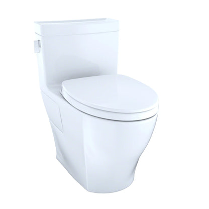 TOTO Legato One-Piece Elongated 1.28 Gpf Skirted Toilet - Cotton White - Washlet+ Ready