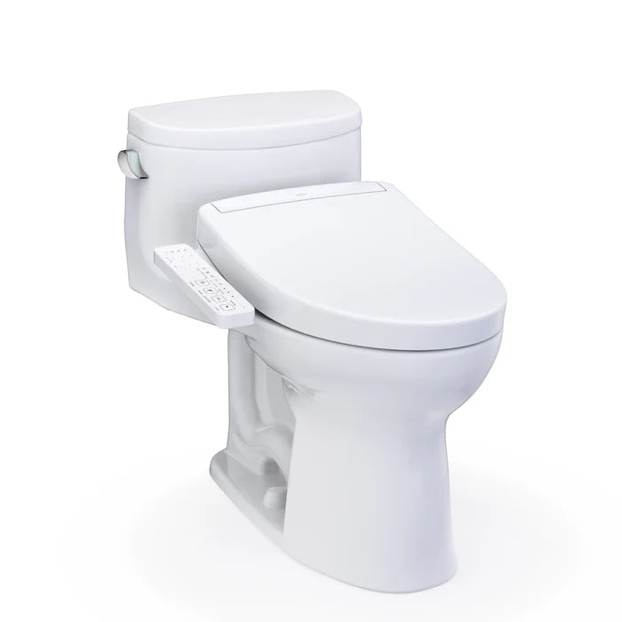 TOTO Supreme II One-Piece Elongated Universal Height Toilet with Washlet+ S2 or S5 Bidet Seat MW6343346CEFG#01, MW6343446CEFG#01