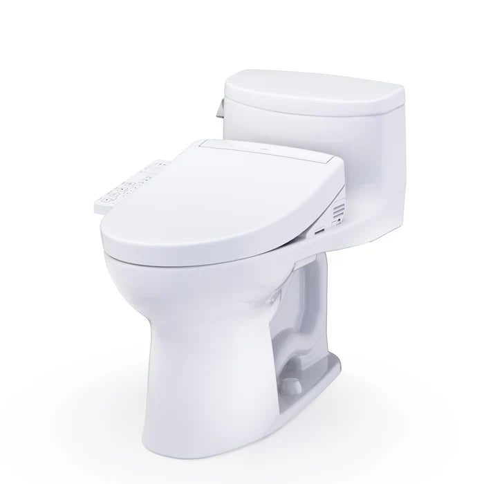 TOTO Supreme II One-Piece Elongated Universal Height Toilet with Washlet+ S2 or S5 Bidet Seat MW6343346CEFG#01, MW6343446CEFG#01