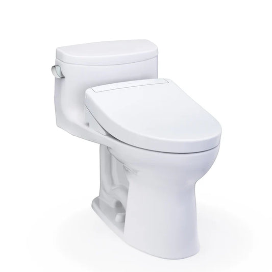 TOTO Supreme II One-Piece Elongated Universal Height Toilet with Washlet+ S2 or S5 Bidet Seat MW6343346CEFG#01, MW6343446CEFG#01