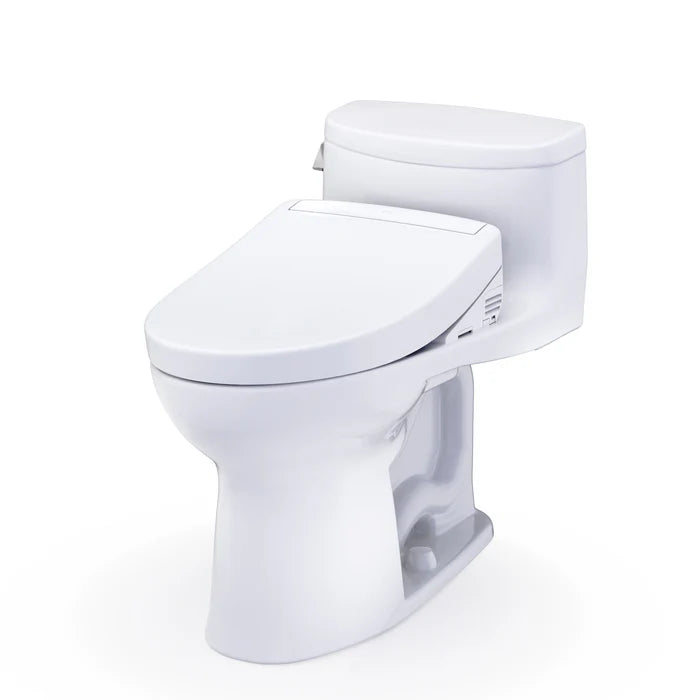 TOTO Supreme II One-Piece Elongated Universal Height Toilet with Washlet+ S2 or S5 Bidet Seat MW6343346CEFG#01, MW6343446CEFG#01