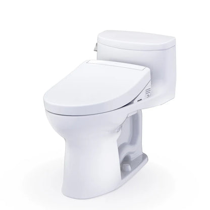 TOTO Supreme II One-Piece Elongated Universal Height Toilet with Washlet+ S2 or S5 Bidet Seat MW6343346CEFG#01, MW6343446CEFG#01