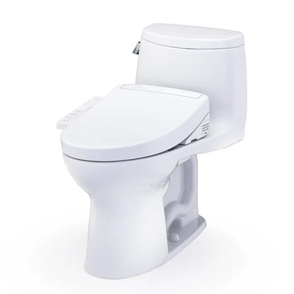 TOTO UltraMax II One-Piece Elongated Universal Height Toilet with Washlet+ S2 or S5 Bidet Seat MW6043346CEFG#01, MW6043446CEFG#01