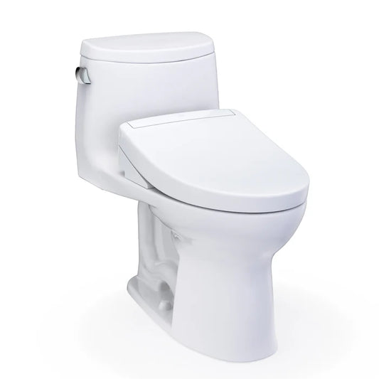 TOTO UltraMax II One-Piece Elongated Universal Height Toilet with Washlet+ S2 or S5 Bidet Seat MW6043346CEFG#01, MW6043446CEFG#01