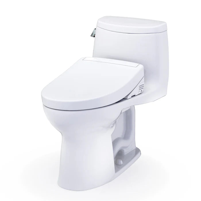 TOTO UltraMax II One-Piece Elongated Universal Height Toilet with Washlet+ S2 or S5 Bidet Seat MW6043346CEFG#01, MW6043446CEFG#01