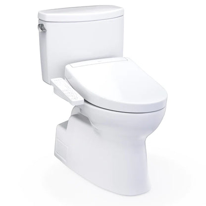 TOTO Vespin II Elongated Universal Height Toilet with Washlet+ S2 or S5 Bidet Seat MW4743346CEFG#01, MW4743446CEFG#01
