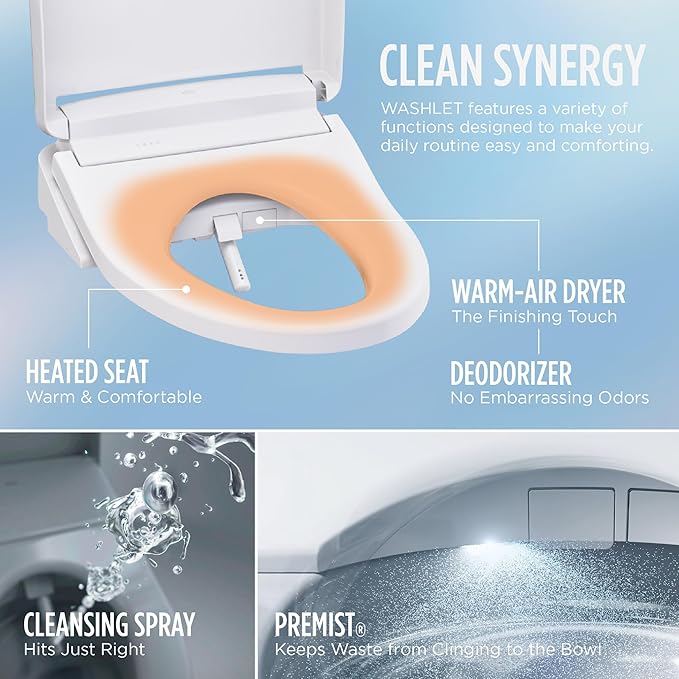 TOTO MW6423446CEFG#01 Nexus Washlet+ S5 One-Piece - 1.28 GPF