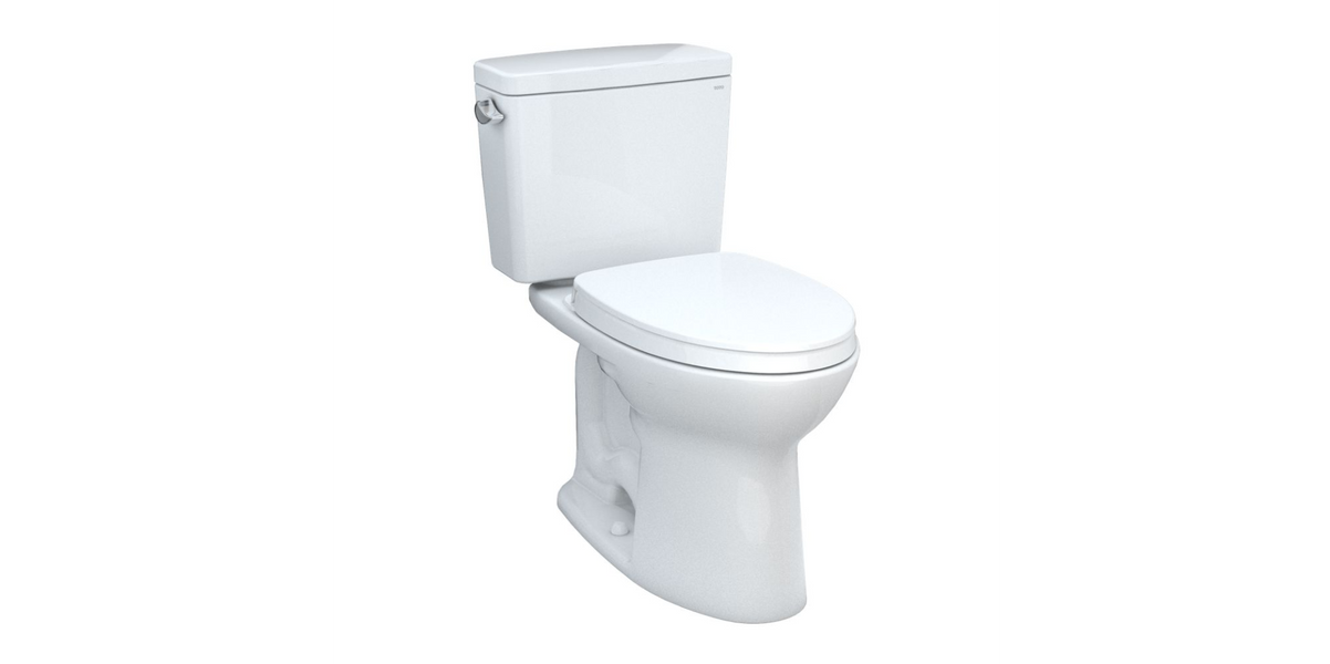 Toto Drake Two-Piece Toilet, 1.28 Gpf, Elongated Bowl - Universal Height
