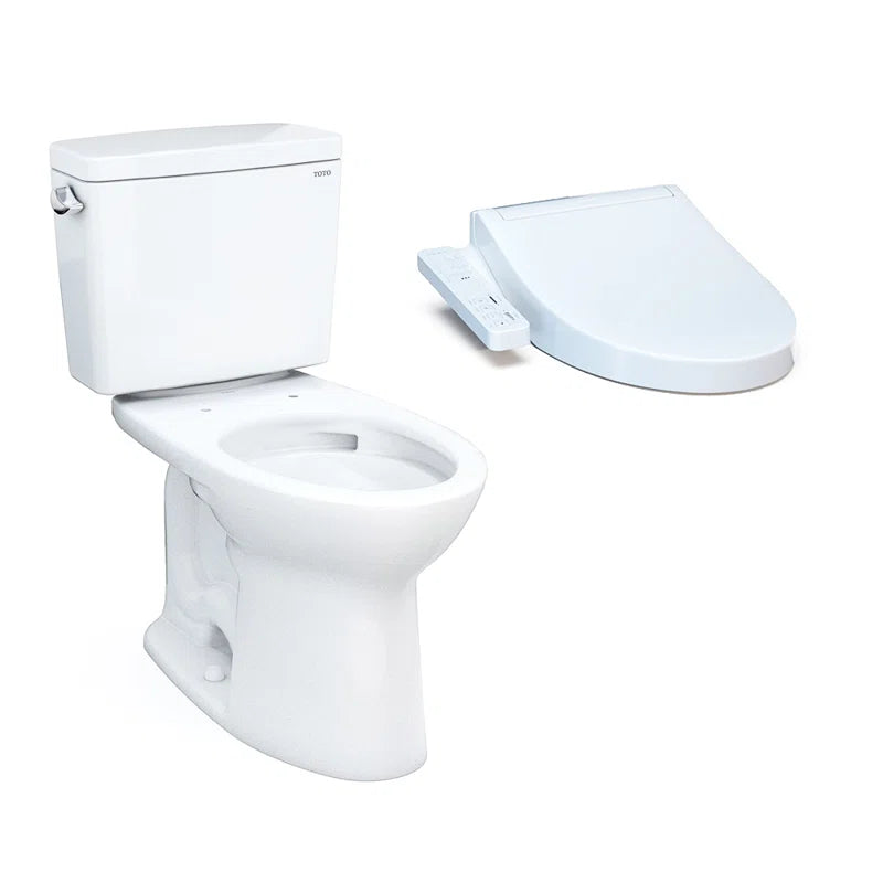 Toto Drake® with KC2 Bidet Seat - Two-Piece Toilet - 1.6 Gpf - Universal Height