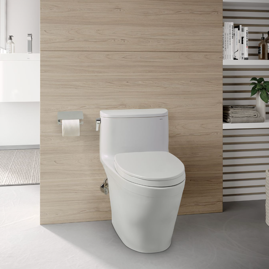 Toto Nexus One-Piece Toilet, 1.28 Gpf, Elongated Bowl - Washlet+ Connection - Less Seat